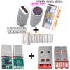 Base hembra USB 3.1 Tipo C con placa fija, interfaz de carga y datos, conector macho y hembra C, placa de prueba, inserción positiva y negativa a doble cara
