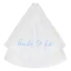 Velo de Novia de Doble Capa Transfronterizo Nuevo con Peine y Decoración para el Cabello, Accesorios de Tocados Blancos Súper Hada de Moda al por Mayor