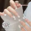 Nueva Manicura Ojo de Caballo Diamante Perla Resina Mariposa Terminada Diamante Cristal de Hielo Mariposa Manicura Joyería Linda y Dulce Joyería de Diamante