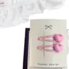 Par de Grampos de Cabelo Infantis Simples Macaron Coração Estrela Gota d'Água Grampo Lateral Grampo para Franja
