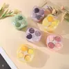 Set de Esponjas de Maquillaje, Doble Uso para Seco y Húmedo, Herramienta de Fijación de Maquillaje de Larga Duración, Polvera, Almohadilla, Forma de Gota de Agua, Corte Angulado Esponja de Maquillaje, Belleza