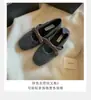 2026 Nuevo Modelo~ Mismo estilo que el de Mamá Uva retro tacón de 4cm que aumenta la altura zapatos Mary Jane de terciopelo de camelia para mujer