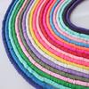 Fio de Cerâmica Macia Colorido 6mm Contas Espaçadoras de Disco Pulseira Colar Acessórios de Joalheria Contas de Cerâmica Macia Contas Soltas Estilo Boêmio