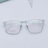 Venta rápida en tienda de gafas. Montura de gafas para cejas TR90 para hombre, venta al por mayor, cara ancha grande, luz plana cuadrada, se puede equipar con montura de gafas para miopía.