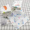 Toalla Cuadrada de Gasa de Alta Densidad de Algodón Puro de Seis Capas Personalizada para Niños y Bebés, Toalla de Babas de Algodón Puro, Pañuelo, Toalla