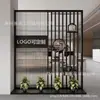Nova Entrada de Escritório Estilo Chinês Tela Moderna de Vidro Changhong Parede de Imagem Divisória Parede de Fundo da Entrada da Casa