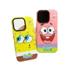 Fondo de Pantalla Magnético de Dibujos Animados Lindo Bob Esponja Adecuado para Funda de Teléfono Móvil Apple 16Promax iPhone 15 Soporte 14 Coreano 13