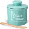 Pote de Manteiga de Cerâmica Transfronteiriço com Tampa para Armazenamento de Manteiga na Cozinha de Casa, Recipiente Simples de Cor Sólida para Armazenamento de Manteiga com Vedação