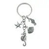 Tartaruga Marinha Oceânica Concha de Pérola Estrela do Mar Concha Chaveiro Acessórios Mini Meninas Melhores Amigas Pingente de Bolsa Ornamento