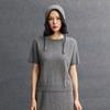 Cachorro para Mujer Otoño e Invierno Nuevo Estilo Perezoso Tejido de Punto Cuello Redondo Trenzado Holgado Versátil Casual Básico Ropa Interior de Punto de Cachemira