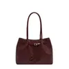 Bolsa Tote com Textura Tecida para Mulheres, Grande Capacidade, para o Trabalho, Bolsa de Ombro Único, Simples, Retrô, Elegante, Bolsa de Mão Grande Casual para Mulheres