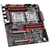 Placa-mã Jingyue X99-9D4 de soquete duplo para computadores de mesa, adequada para design, renderização, simuladores e operação multijogo