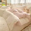 Juego de ropa de cama puro de algodón de cuatro piezas, 100% algodón, nuevo modelo 2026, juego de tres piezas de sábana y funda de edredón para dormitorio, adecuado para todas las estaciones
