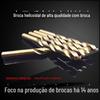 Broca helicoidal contendo cobalto totalmente retificada Broca helicoidal de haste reta de aço rápido contendo cobalto Broca helicoidal de aço inoxidável