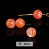Colgante de Calabaza Pequeña de Ágata Nan Hong, Cuentas de Ágata Rojo Cereza Flotante de Hielo, Accesorios para Pulseras y Collares Estilo Antiguo al por Mayor