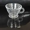 Conjunto de Xícaras de Café de Vidro Estilo Europeu Retrô, Pequeno Conjunto de Luxo para Chá da Tarde, Xícaras para Chá Preto, Xícaras e Pires de Café de Alta Qualidade Exquisite