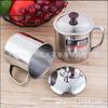 Taza de Acero Inoxidable No Magnética con Tapa y Asa Taza de Agua para Niños de Jardín de Niños Taza de Té Tarro de Té Taza para Enjuague Bucal Vaso para Beber