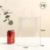 Bolsa de mano transparente de PVC bolsa de regalo esmerilada de plástico PP bolsa de embalaje para souvenirs bolsa de regalo de dulces de cumpleaños personalizada