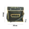 Procesamiento y Personalización de Bolsa de Electricista de Lona Engrosada, Bolso de Hombro Multifuncional para Reparación, Protección Laboral, Bolsa de Herramientas para Fontanería y Ferretería