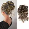Peruca Estilo Europeu e Americano Coque de Cabelo Elástico de Cabelo Coque Bagunçado Coque Elástico Peruca Confortável para Uso Diário Comércio Exterior em Estoque