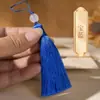 Borla Pequeña de 8 cm Flecos Material Hecho a Mano para DIY Estilo Antiguo Bolsita de Aromas Abanico Pasador Marcapáginas Colgante para Ropa Decoración de Borla