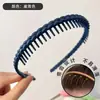 Faixa de Cabelo Fosca Minimalista Tendência Estilo Coreano Dentada Antiderrapante para Lavar o Rosto para Mulheres com Franja e Cabelo Fino