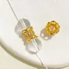 Pulsera de Perlas de Cristal que Conserva el Color Hecha a Mano DIY con Cuentas Incrustadas con Circonita Encaje Recortado Doble Soporte de Flor Tapa de Flor Accesorios