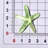 Accesorios de resina de estrellas de mar verdes y rosas, accesorios DIY de pentagrama para Crocs, bolsos, fundas de teléfono y materiales decorativos