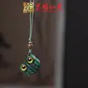 Pingente de Corrente para Celular Sapo de Madeira Arco-Íris Yiming Xianyuan Sandália Criativa de Sândalo Animal Desenho Animado Sapo Ornamento