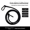 Mosquetão multifuncional externo corda de bagagem carro elétrico motocicleta com gancho corda de amarração elástica de látex