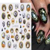 Beleza Total Transfronteiriça Quente Adesivos de Nail Art Flores de Halloween Espelho Fantasma Abóbora Fantasma Adesivos de Nail Art