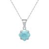 Colección de Cadena para Clavícula de Moda Estilo Bohemio Piedra Natural de Color Diseño Original Collar de Perlas Plata 925 Venta Directa