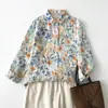 Novo Estilo Primavera e Verão 2026 Saia Longa Slimming com Estampa de Bolinhas para Mulheres, Camisa Casual Elegante Solta Fresca com Mangas Longas