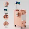 Mala de viagem Novo estilo Trolley Case Feminino Pequeno Fresh Password Box Universal Wheel Estudante Grande capacidade Forte e durável Mala