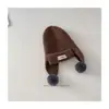 Chapéus de Tricô com Orelhas de Pompom Estilo Coreano para Outono e Inverno, Novos Chapéus de Tricô à Prova de Frio da Moda para Homens e Mulheres, Venda por Atacado