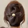 Grampo de Cabelo Vintage Outono/Inverno 2026 Estilo Coreano Clipe Torcido de Cabelo de Alta Qualidade Acessório de Cabelo Simples Elegante Ornamento de Cabelo Versátil para o Dia a Dia