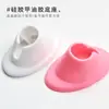 Herramientas para uñas soporte para botella de esmalte de uñas base de soporte para esmalte de uñas de silicona botella de esmalte de uñas fija base de goma blanda sentarse rosa blanco