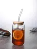 Taza de Coca-Cola Creativa para el Hogar Taza para Bebidas con Popote Vidrio de Borosilicato Latas Taza para Jugos Taza para Té de Leche Vidrio