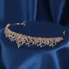 Tiara de Noiva Nova Transfronteiriça Liga de Zinco Strass Coroa Princesa Jantar de Aniversário Vestido Acessórios de Cabelo Luxo Retrô Atacado
