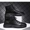 En stock talla grande zapatos directos de fábrica para hombre botas de cuero combinan con todo zapatos casuales tipo Martin para hombre zapatos de cuero de caña alta hasta la pantorrilla