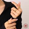 Azúcar nuevo anillo moda coreana corona elegante AMOR anillo de un solo diamante red social estilo ins joyería al por mayor