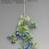 Flores Artificiales Azules Ramo Materiales para Decoración de Escena de Boda, Rosas Azules para Arreglo de Piso de Salón de Bodas y Flores Decorativas
