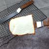 Espátula curva de acero inoxidable para crema, espátula con mango de madera, cuchillo desmoldante con mango de madera, herramienta curva para decorar pasteles y hornear.