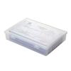 Caja rectangular de plástico transparente para almacenar facturas de escritorio de oficina, caja para facturas, caja organizadora de documentos de recibos de contabilidad