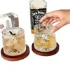 Ins Retrô com Base Plana para Copo Trapézio de Vidro Criativo de Alta Qualidade Copo de Uísque Copo de Café Copo para Cold Brew