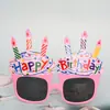 Livro Vermelho Pequeno Óculos de Aniversário Decoração de Bolo Suprimentos para Festa Óculos de Decoração de Celebridade da Internet Festa Adereços Engraçados para Fotos