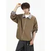 Jaqueta Oversized Solta Estilo Japonês Casual Nova Outono 2026 Inspirada na Chanel para Homens, Marca Moderna Tendência com Design Color Block