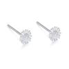 S999 Sterling Brincos de Prata Simples Feminino Mini Brincos Love Butterfly Mori Ear Stick Anti-bloqueio Brincos de Prata