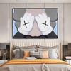 Pintura decorativa moderna minimalista creativa para mesita de noche de dormitorio, tendencia de moda, pintura colgante para pared de fondo de sala de estar, oso violento niños