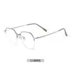 6821 Ultra-Ligeros de Titanio Puro Modernos Gafas para Miopía que Cambian de Color Gafas Planas Protección contra Radiación de Luz Azul Cara Grande Montura Redonda Se Pueden Combinar con Graduación